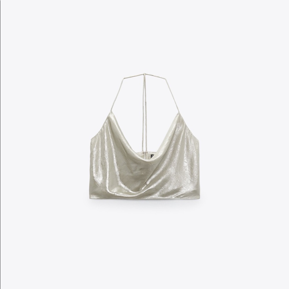 NWT ZARA Cowl Neck Top - Picture 8 of 8